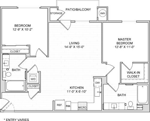 Boardwalk at Millenia Two Bedroom Apartment B1