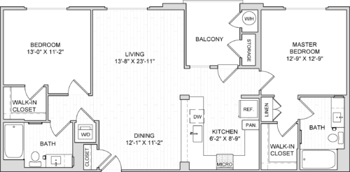 Boardwalk at Millenia Two Bedroom Apartment B4